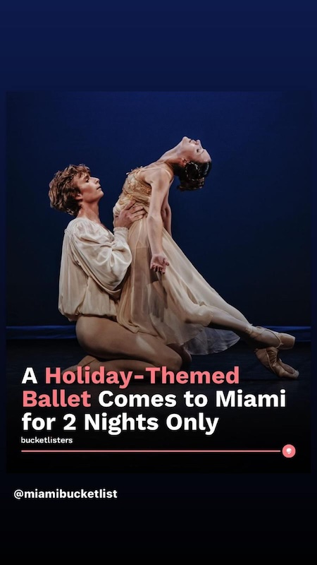 7. "Holiday Season with Ballet Stars" at the Adrienne Arsht Center